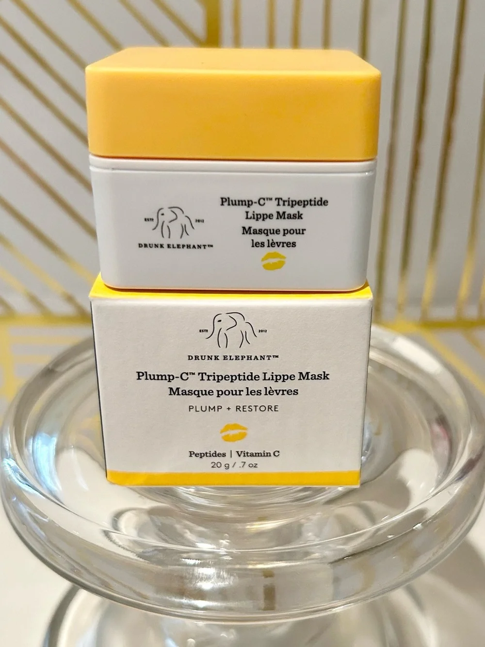 ✨ Drunk Elephant Plump-C Tripeptide Lippe Mask | Full Size | New in Box